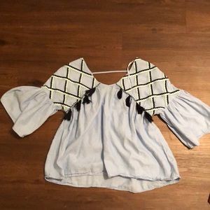 Crown & Ivy baby doll shirt